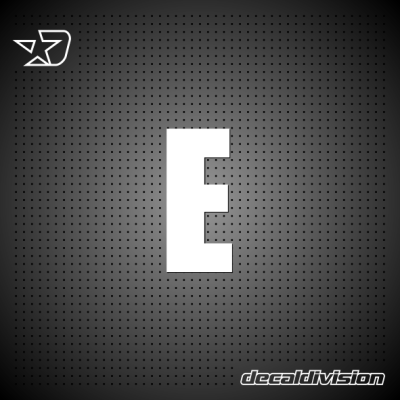 Vinyl Letter E - IMPACT